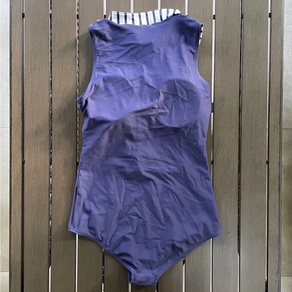 CUPSHE RASH GUARD SLEEVELESS ZIP BOYLEG SURF SNORKEL SWIMSUIT!! - Picture 13 of 15